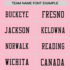 Light Pink Black Sequin Lettering Stretch Fabric Football Jersey 3
