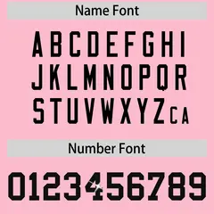 Light Pink Black Sequin Lettering Stretch Fabric Football Jersey 4