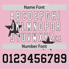 Light Pink Black Star Graffiti Two-Button Baseball Jersey 4