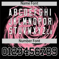 Light Pink Black Swirl Graffiti Baseball Jersey 4