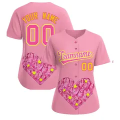 Light Pink Breast Cancer Awareness Pink Ribbon Baseball Jersey