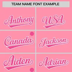 Women's Light Pink Breast Cancer Awareness Pink Ribbon Baseball Jersey 3