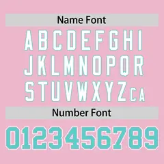 Light Pink Bright Green Half Stripe Baseball Jersey 4