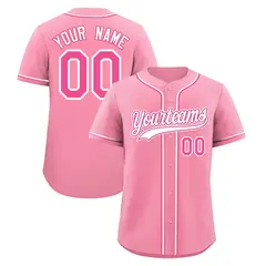 Light Pink Classic Style Baseball Jersey Stitched Uniform