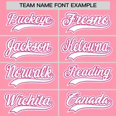 Light Pink Classic Style Baseball Jersey Uniform 7