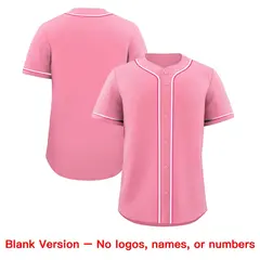 Light Pink Classic Style Baseball Jersey Uniform 9