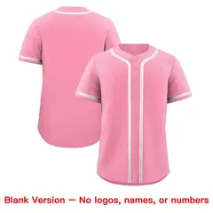 Light Pink Classic Style Baseball Jersey Uniform 9