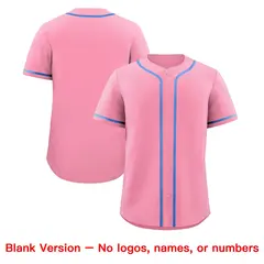 Light Pink Classic Style Baseball Jersey Uniform 8