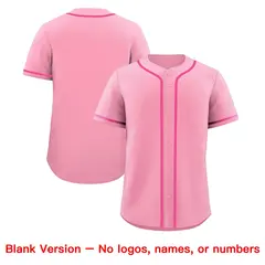 Light Pink Classic Style Lightweight Baseball Jersey 8