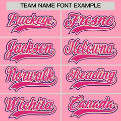 Light Pink Classic Style Lightweight Baseball Jersey 6