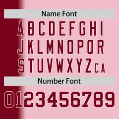 Light Pink Crimson Gradient Pinstripe Baseball Jersey 4