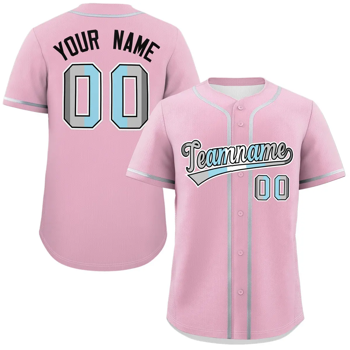 Light Pink Demiboy Pride Month Baseball Jersey