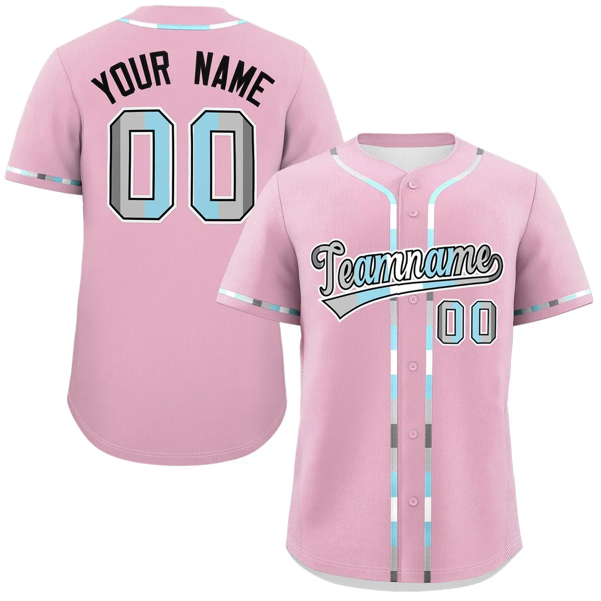 Light Pink Demiboy Pride Month Baseball Jersey