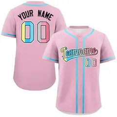 Light Pink Genderflux Pride Month Classic Baseball Jersey
