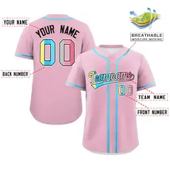 Light Pink Genderflux Pride Month Classic Baseball Jersey 2