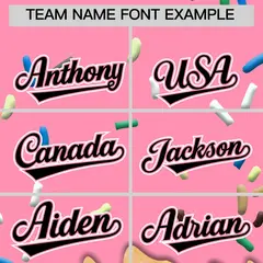Light Pink Ice Cream Cone Graffiti Full-Snap Varsity Jacket 3