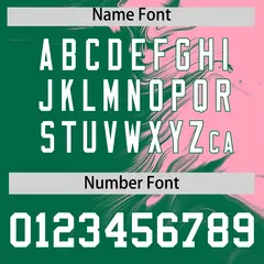 Light Pink Kelly Green Ink Pattern Authentic Baseball Jersey 4