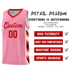 Light Pink Mosaic Gradient Basketball Jersey 2
