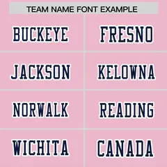 Light Pink Navy Gradient Side Pattern Football Jersey 3