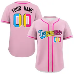 Light Pink Pansexuality Pride Month Baseball Jersey