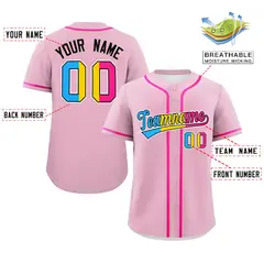Light Pink Pansexuality Pride Month Baseball Jersey 2