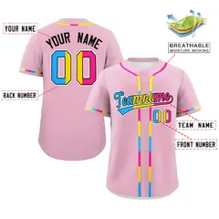 Light Pink Pansexuality Pride Month Baseball Jersey 2