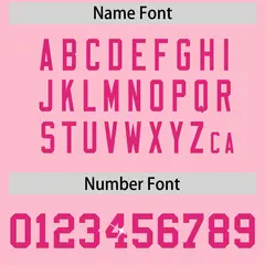 Light Pink Pink Sequin Lettering Breathable Football Jersey 4