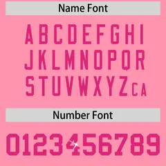 Light Pink Pink Sequin Lettering Breathable Football Jersey 4
