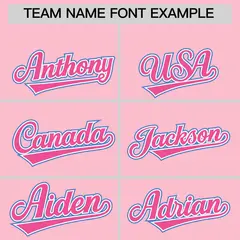 Light Pink Powder Blue Ice Cream Helmet Pattern Hockey Jersey 3