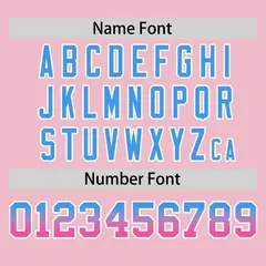 Light Pink Powder Blue-Pink Gradient Side Baseball Jersey 4