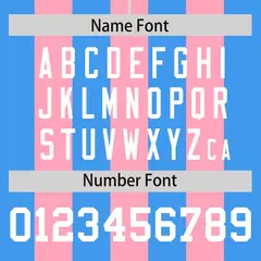Light Pink Powder Blue Thick Stripe Baseball Jersey 4