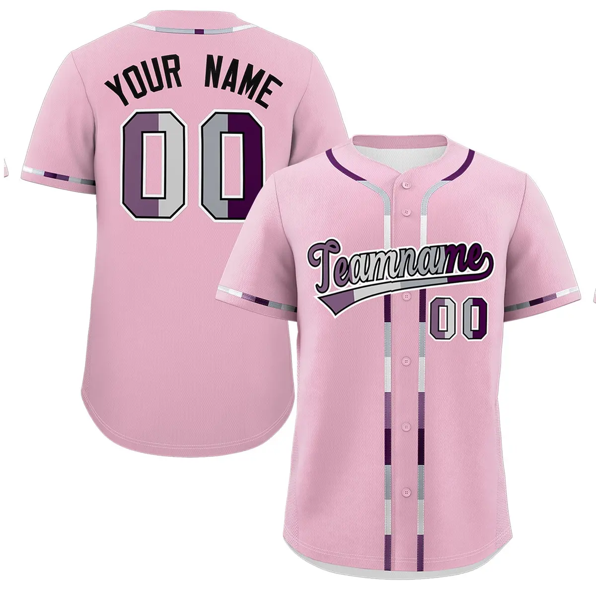 Light Pink Pride Month Baseball Jersey