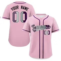 Light Pink Purple Pride Month Baseball Jersey