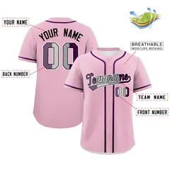 Light Pink Purple Pride Month Baseball Jersey 2