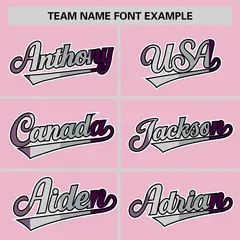 Light Pink Purple Pride Month Baseball Jersey 3