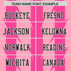 Light Pink Razr Stripe Graffiti Pattern Flag Football Jersey 3