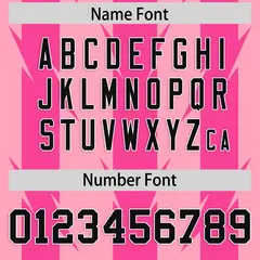 Light Pink Razr Stripe Graffiti Pattern Flag Football Jersey 4