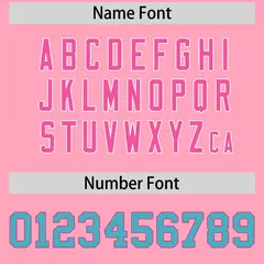 Light Pink Rose Red Teal Baseball Jersey 5