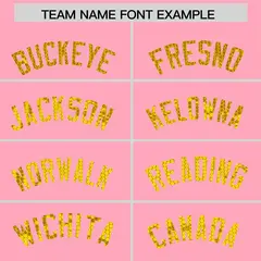 Light Pink Sequined Trim Athletic Basketball Jersey 3