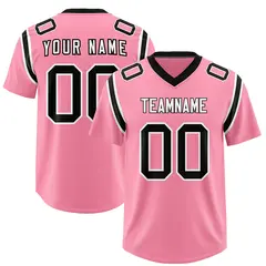 Light Pink Two-Tone Shoulder Cut Authentic Football Jersey