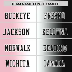 Light Pink White-Black Gradient Football Jersey 3