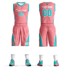 Light Pink White Classic Mesh Basketball Jersey
