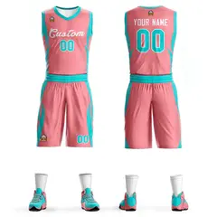 Light Pink White Classic Mesh Basketball Jersey