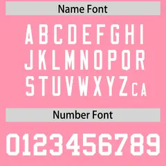 Light Pink White Square Neckline Football Jersey 4