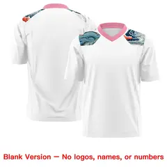 Light Pink White Ukiyo-e Auspicious Clouds Graffiti Football Jersey 7
