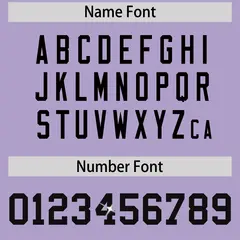 Light Purple Black Sequin Lettering Football Jersey 4