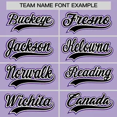 Light Purple Classic Style Baseball Jersey Uniform 6