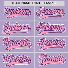 Light Purple Classic Style Lightweight Baseball Jersey 6