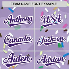 Light Purple Ice Cream Cone Graffiti Fashion Baseball Jersey 3