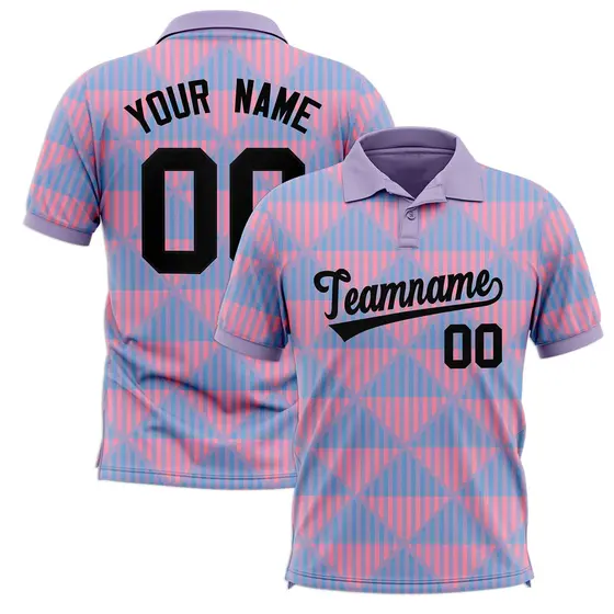 Light Purple Lingge Sunshine Team Polo Shirts